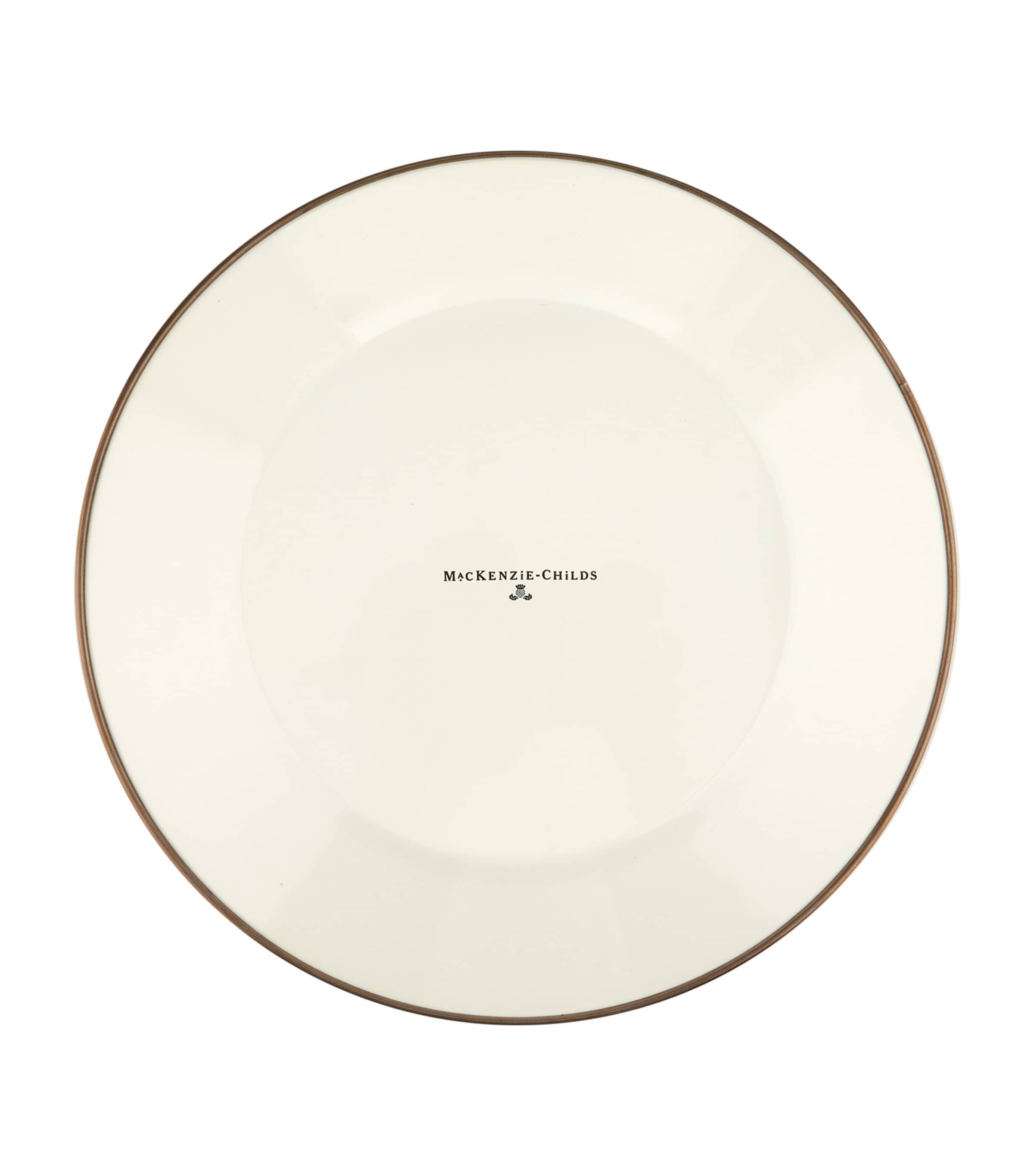 MacKenzie-Childs Courtly Check Enamel Dinner Plate 25cm, imported from the UK