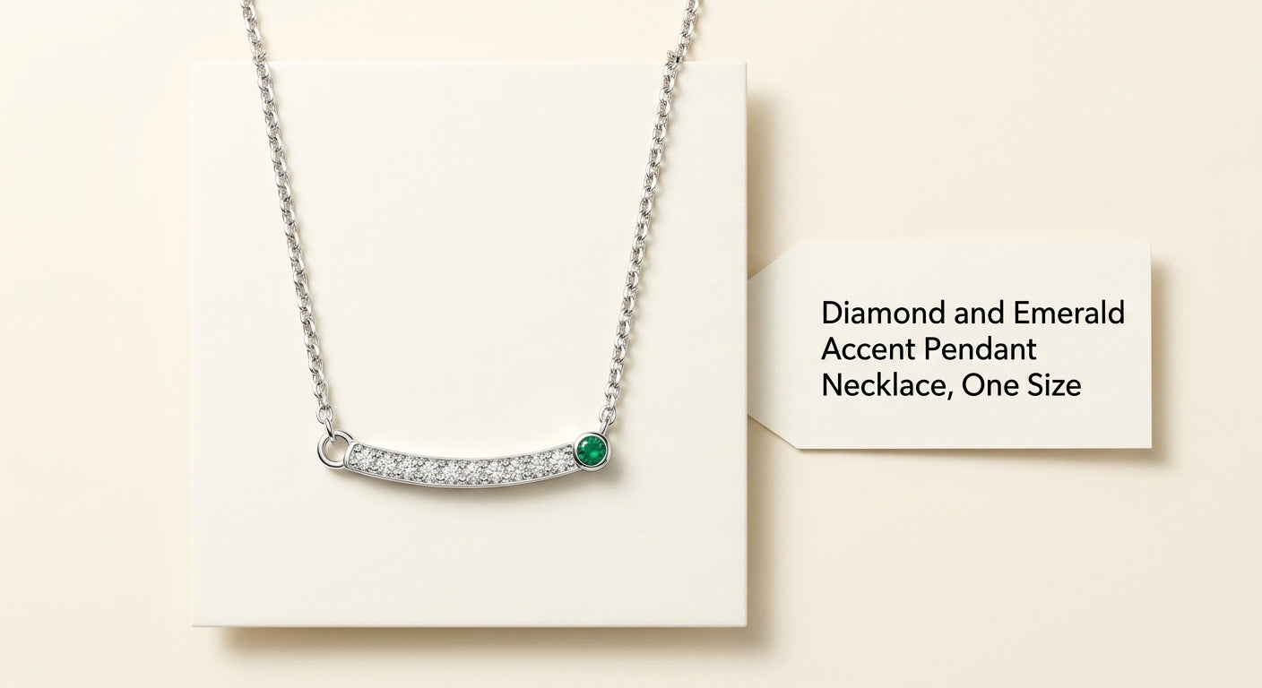 Cartier Panthère necklace in 18ct white gold, emerald and diamonds, UK version