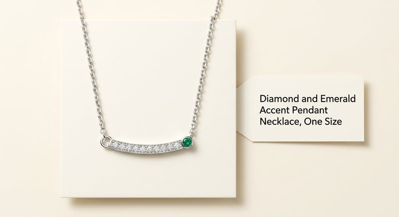 Cartier Panthère necklace in 18ct white gold, emerald and diamonds, UK version