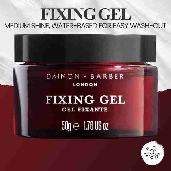 Daimon Barber Fixing Gel 50g Water Based Hair Pomade - British product