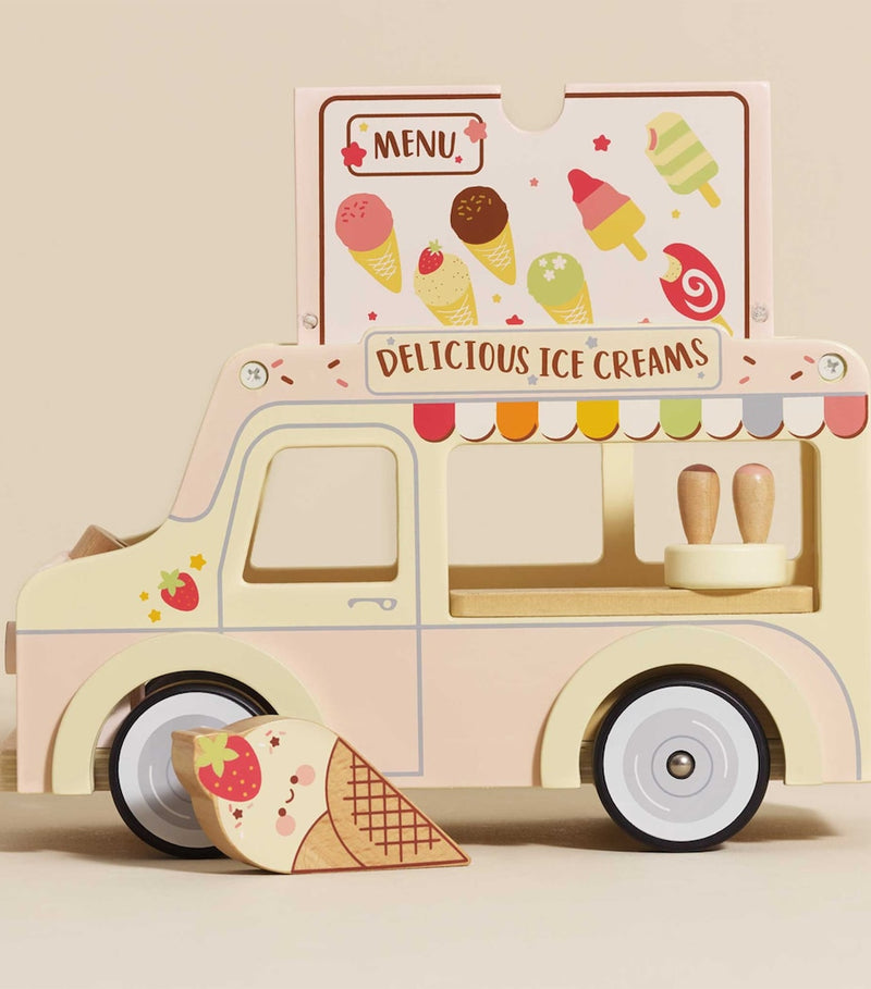 Le Toy Van wooden ice cream van toy, UK version