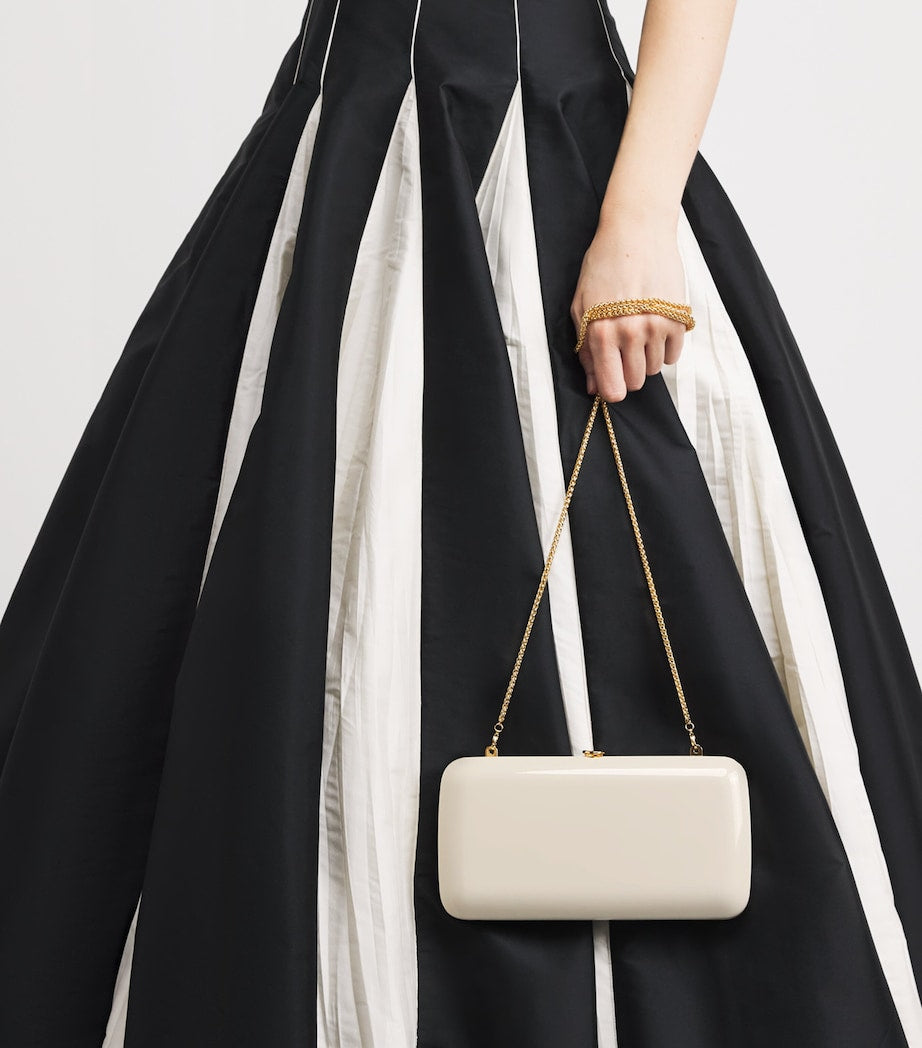 Jeffrey Levinson mirrored Finley clutch bag (British brand)