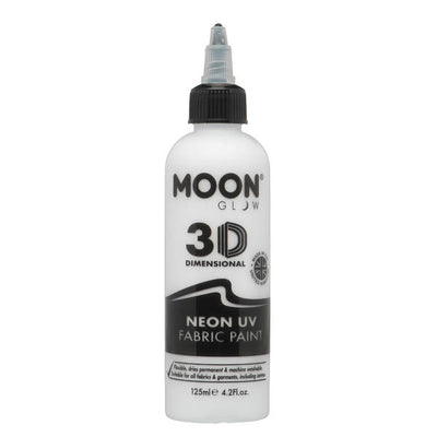 Moon Glow Neon UV Fabric Paint White 125ml
