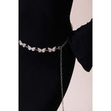 SVNX butterfly chain belt 110cm silver, UK version