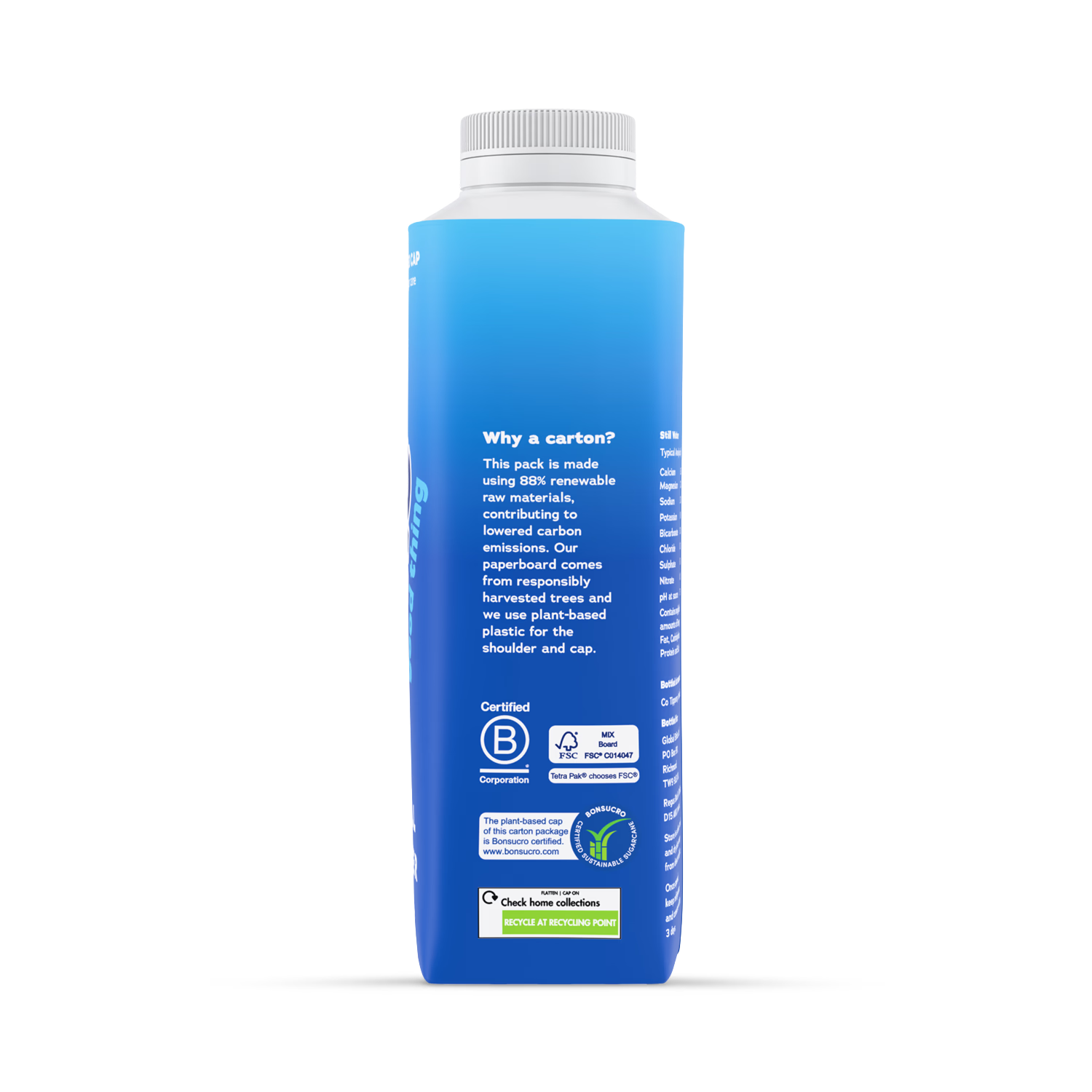 One Water still water 500ml, imported from the UK