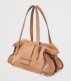 Jimmy Choo suede bar holdall bag 22x35x16cm, imported from the UK