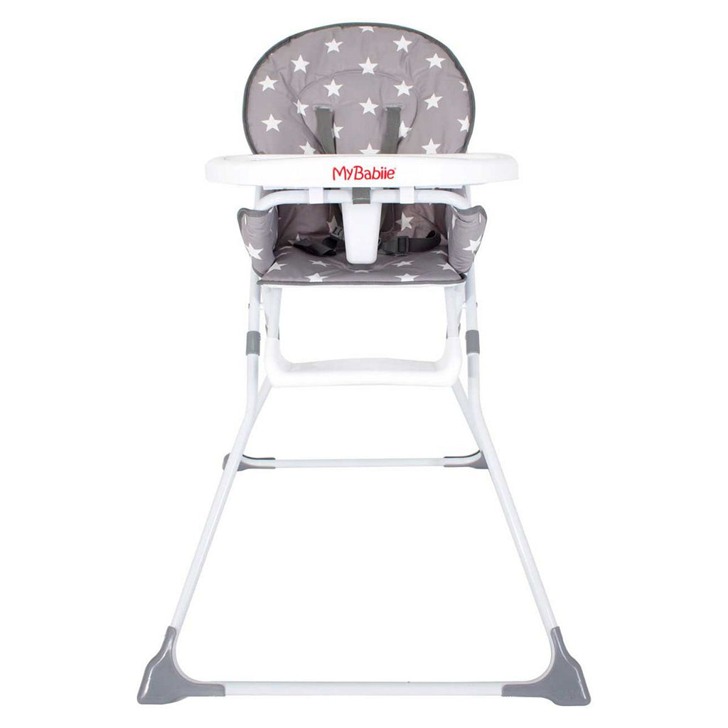 My Babiie MBHC1 Grey Stars Compact Highchair