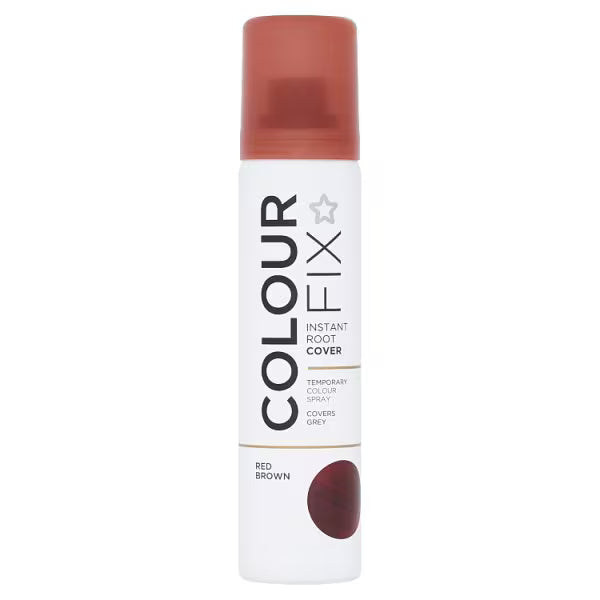 Superdrug colour fix root cover red brown (British brand)