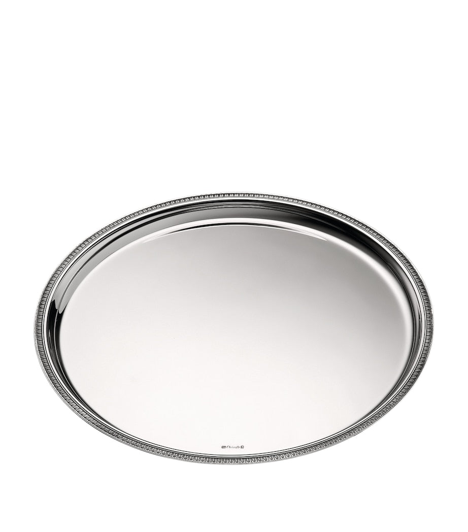 Christofle Malmaison Round Tray 39cm - British product