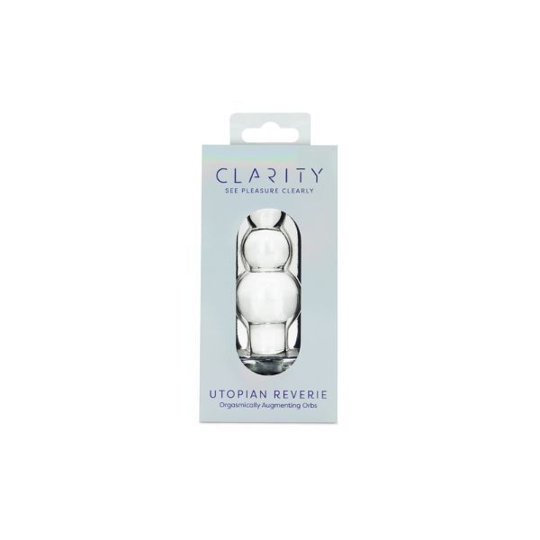 Clarity Utopian Reverie glass dildo, imported from the UK