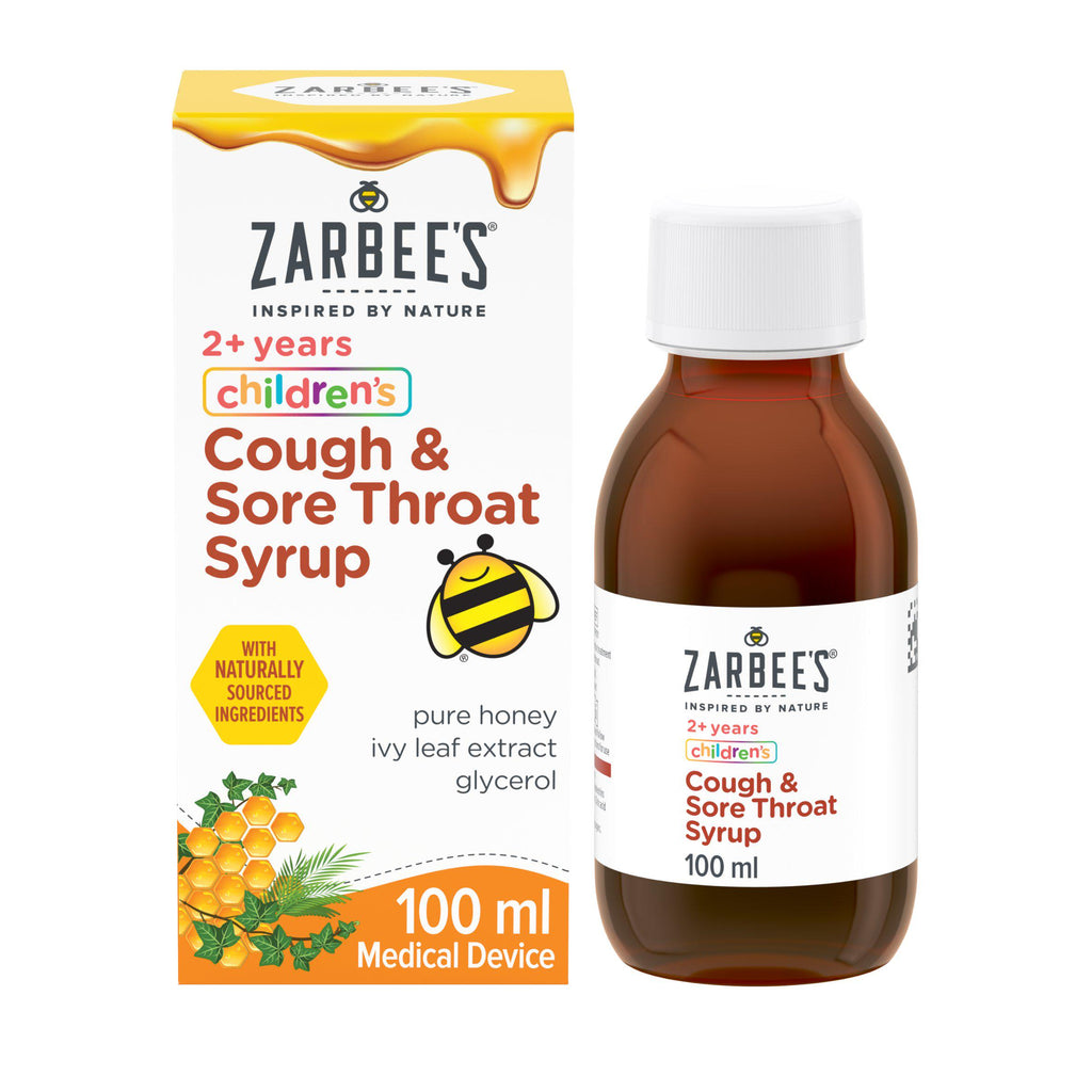 Zarbee’s Children’s Cough & Sore Throat Syrup Kids Aged 2+ 100ml