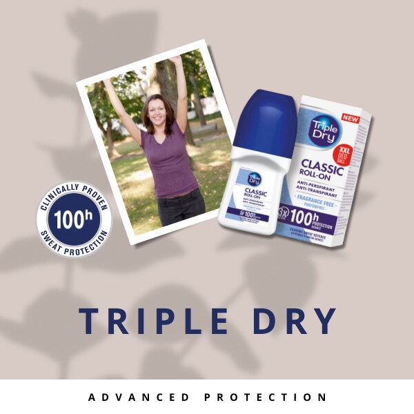 DNR Triple Dry Classic anti-perspirant roll on 50ml - British product
