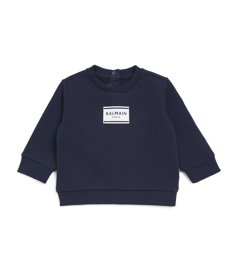 Balmain Kids Cotton Logo Sweatshirt 3-36 months - British product