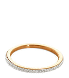Monica Vinader gold vermeil white diamond eternity ring - British product
