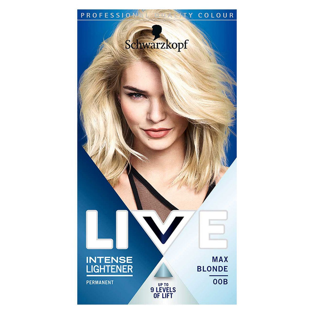 Schwarzkopf LIVE 00B Max Blonde Permanent Hair Dye