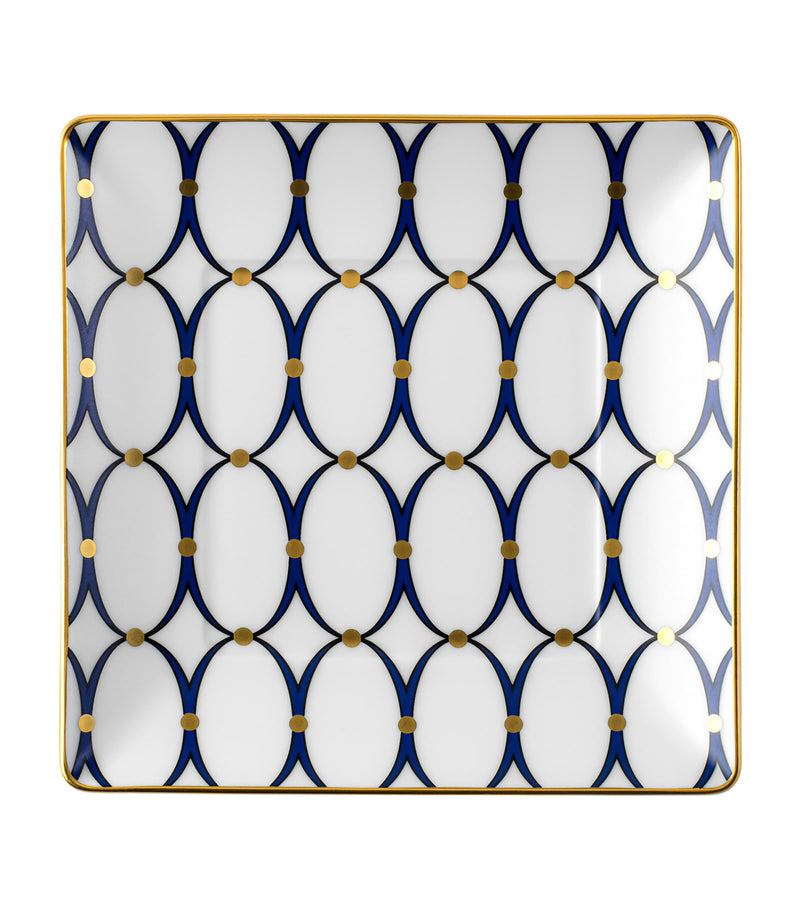 Wedgwood Renaissance Gold Square Tray 14cm x 14cm (British brand)