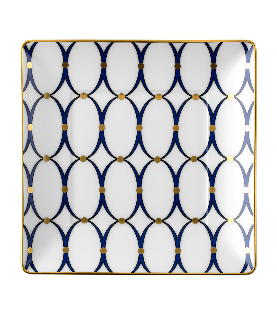 Wedgwood Renaissance Gold Square Tray 14cm x 14cm (British brand)