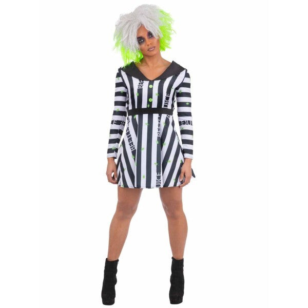 Smiffys Beetlejuice Ladies Dress Costume
