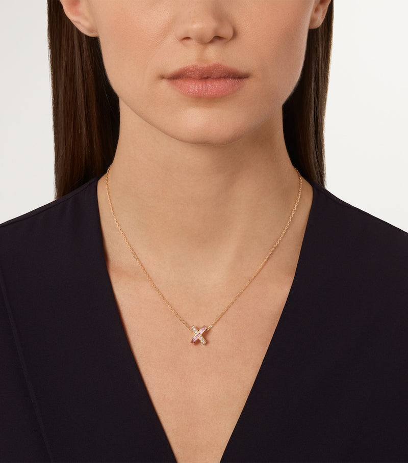 Chaumet Jeux de Liens rose gold pendant necklace, UK version