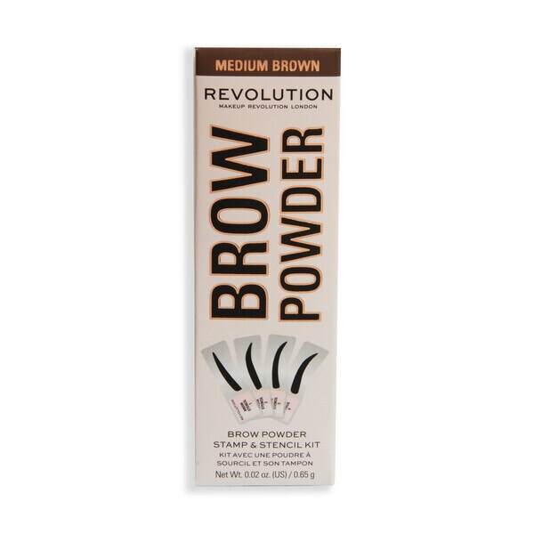 Revolution Stamp & Go Brow Kit Medium Brown GOODS Superdrug   