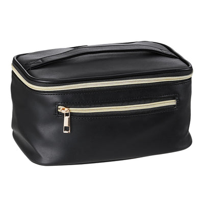 Superdrug Livingandhome Large PU Leather Travel Makeup Bag- Buy online at McGrocer