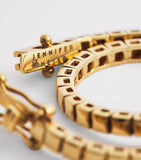 Jennifer Meyer yellow gold square tennis bracelet - British product
