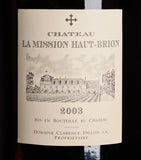 Château La Mission Haut-Brion 2003 red wine 6L - British product