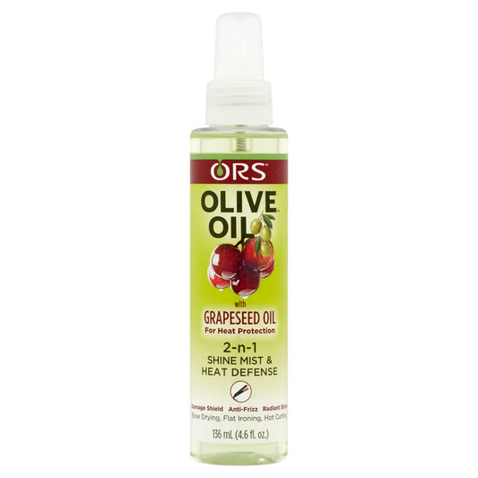 ORS Olive Oil 2-N-1 Shine Mist & Heat Defense Hair Treatments ASDA   