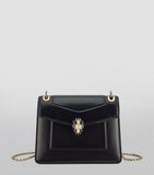 Bvlgari Serpenti Forever cross-body bag in smooth leather, imported from the UK