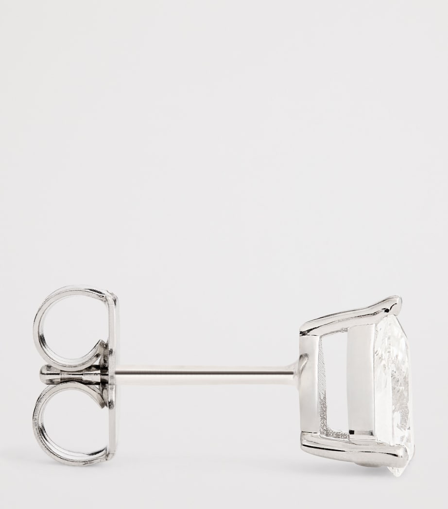 Harrods pear cut diamond stud earrings 0.50ct, UK version