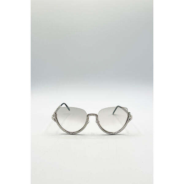 SVNX silver grey sunglasses with UV400 protection, UK version