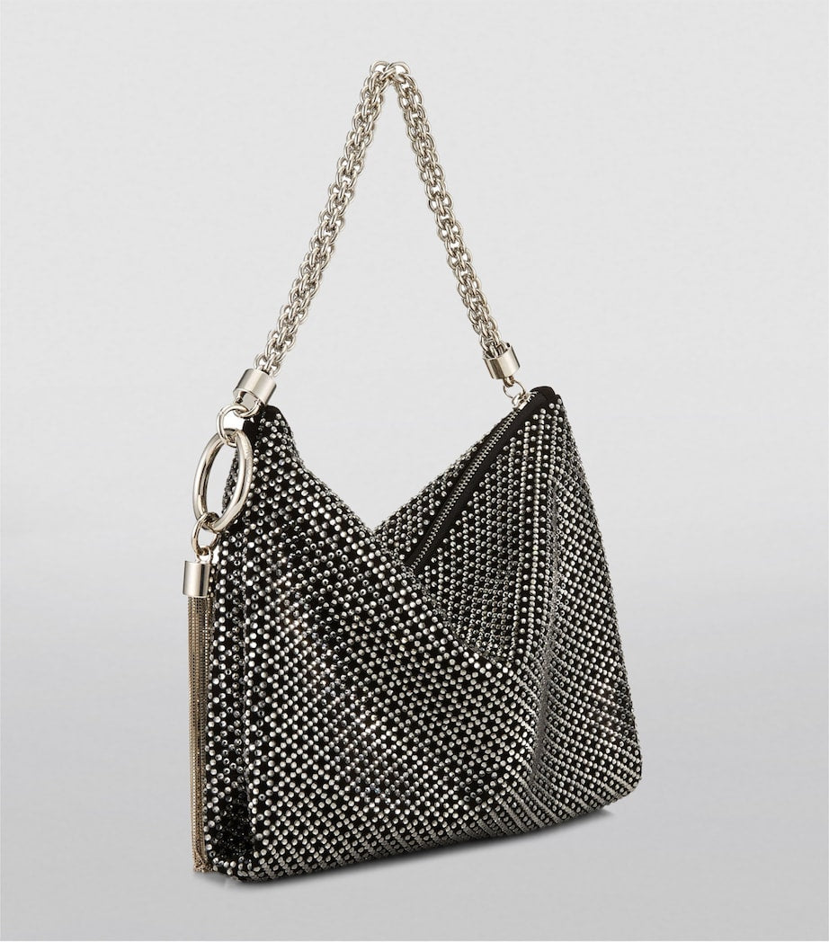 Jimmy Choo Callie clutch in crystal-studded suede - British product