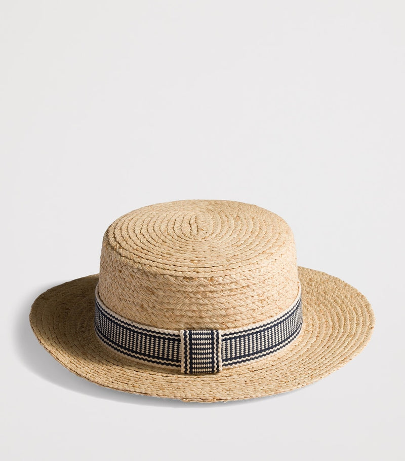 Miu Miu raffia logo hat, a summer accessory (British brand)