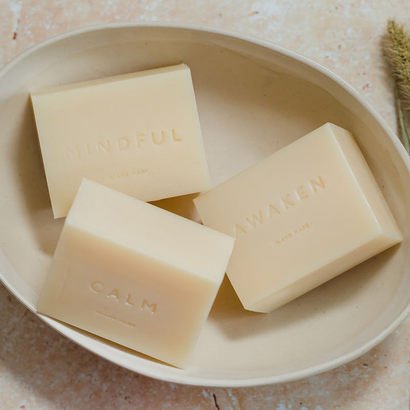 ARRAN Naturals lemon and patchouli soap 150g, imported from the UK