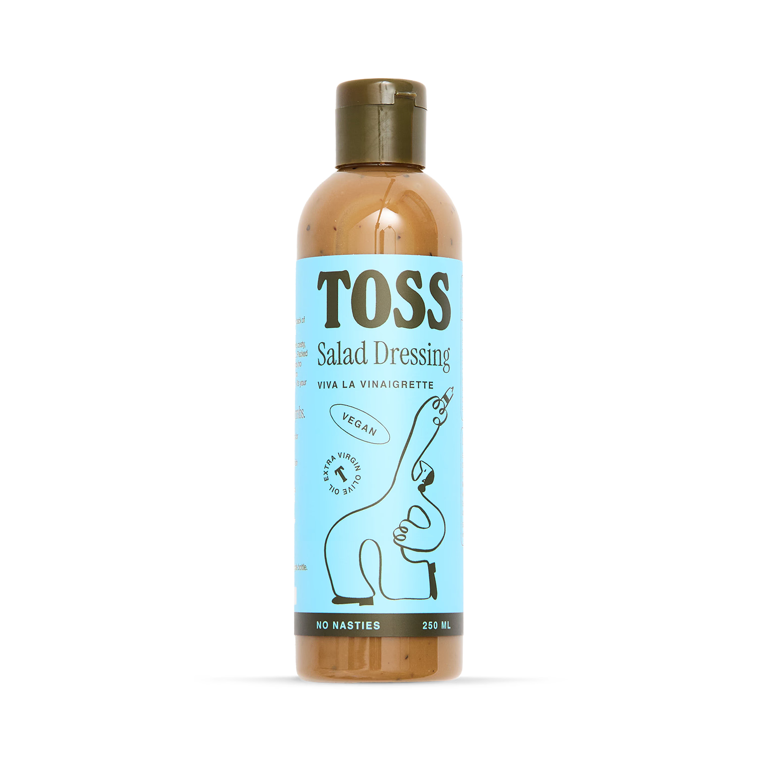 TOSS Vinaigrette salad dressing, imported from the UK