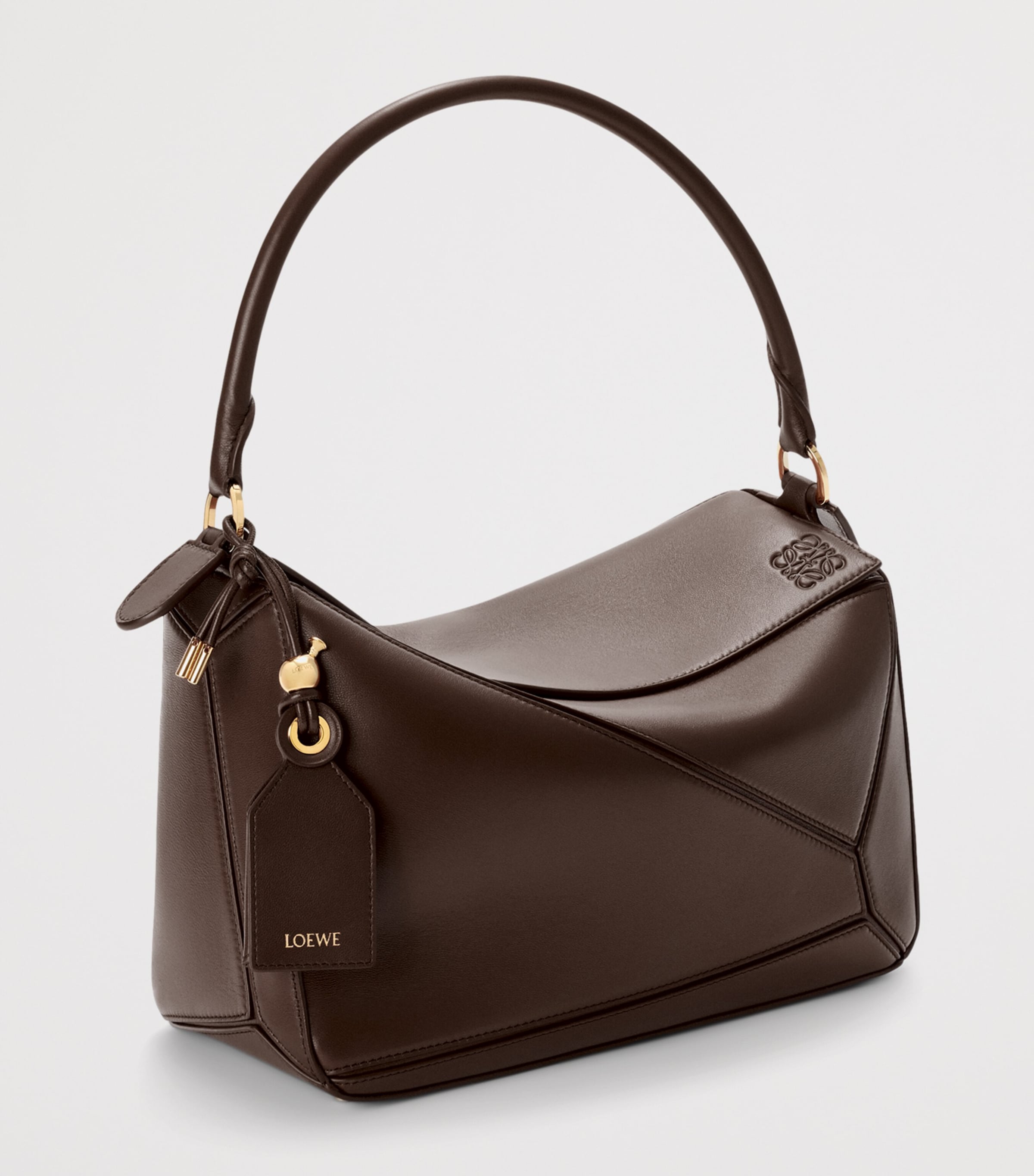 LOEWE Puzzle top-handle bag calfskin leather medium, imported from the UK