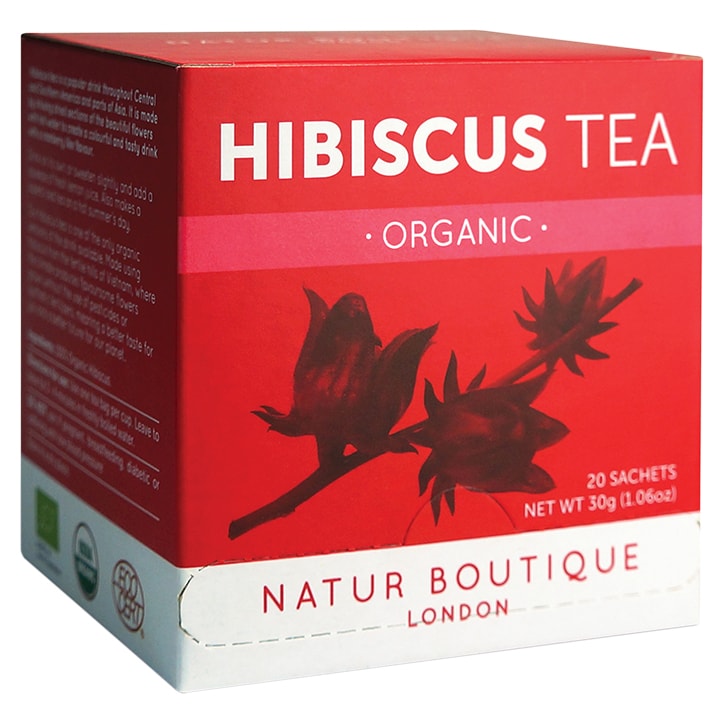 Natur Boutique Organic Hibiscus Tea 20 Sachets Teas Holland&Barrett   