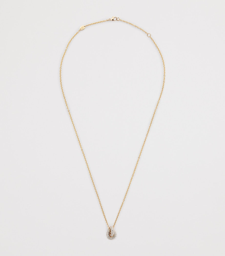 Engelbert Legacy Knot necklace 18kt yellow gold diamonds (British brand)