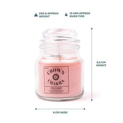 Superdrug Myga Seven Chakra Candles Crown Soy Wax Candle 250g - Kjøp online hos McGrocer