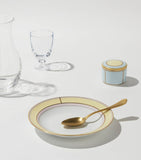 GINORI 1735 porcelain soup plate Giallo 24cm, UK version