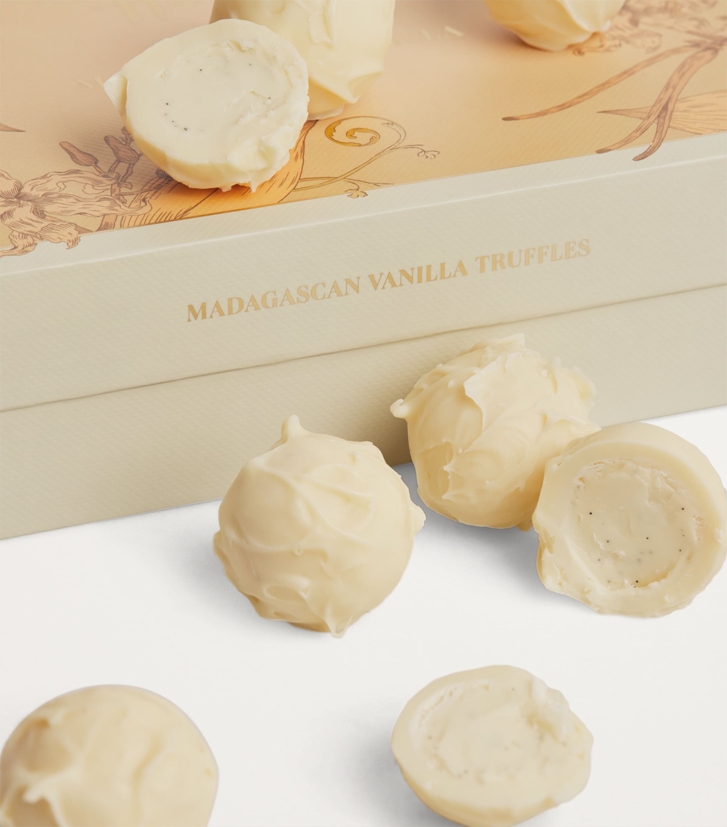 15-Piece Madagascan Vanilla Truffles with White Chocolate 175g
