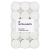 Superdrug un-fragranced tea light candles 30 pack (British brand)