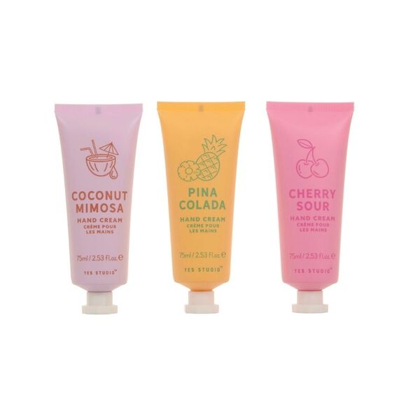 Yes Studio Fruity Cocktail Hand Cream Trio 3x75ml (British brand)