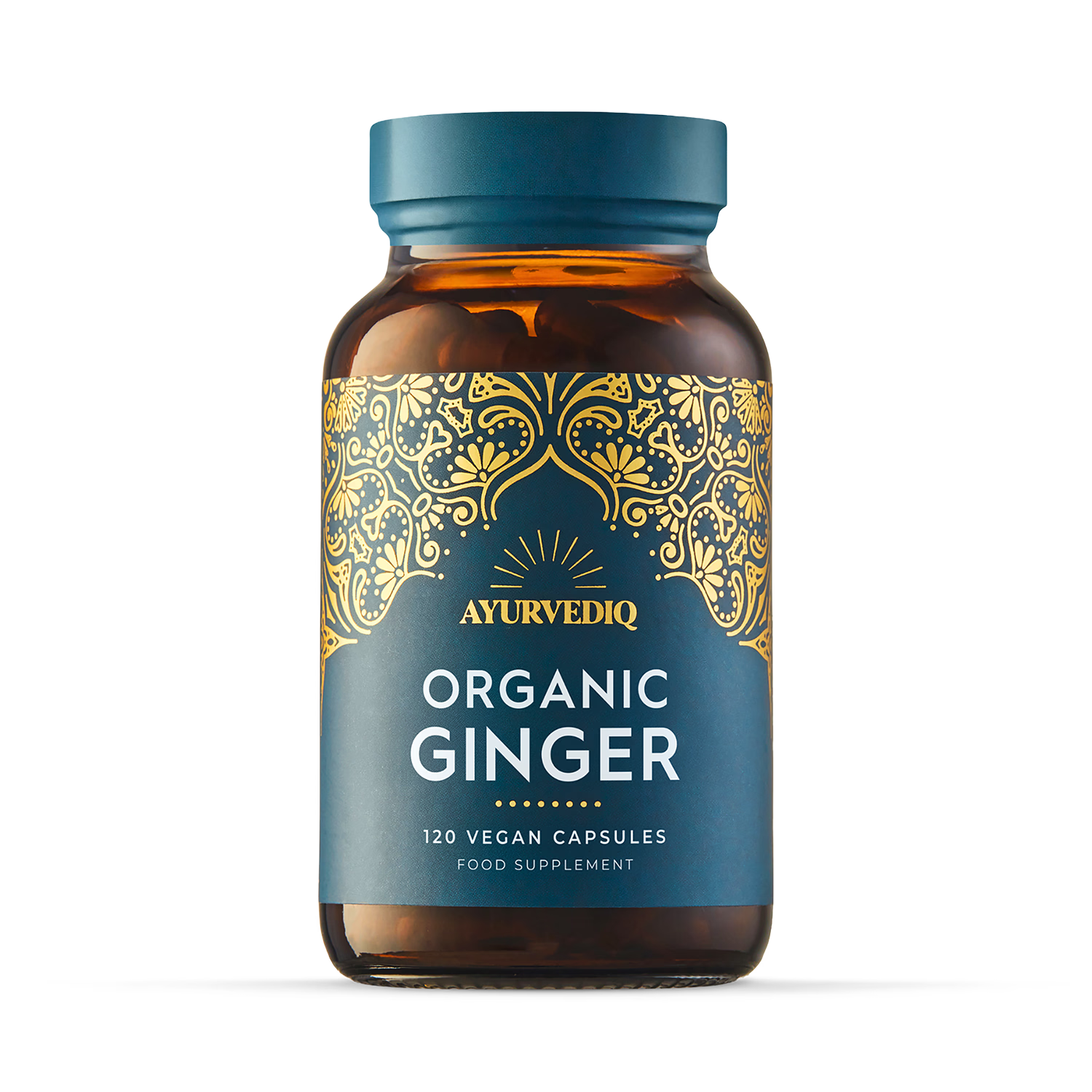 Ayurvediq organic ginger capsules 120 count (British brand)