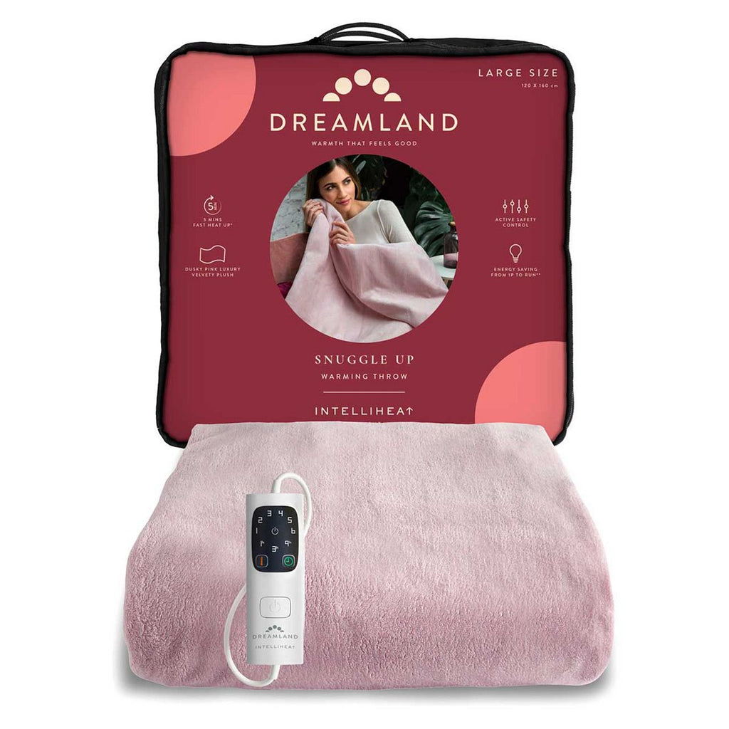 Dreamland Snuggle Up Warming Throw Pink 120X160Cm