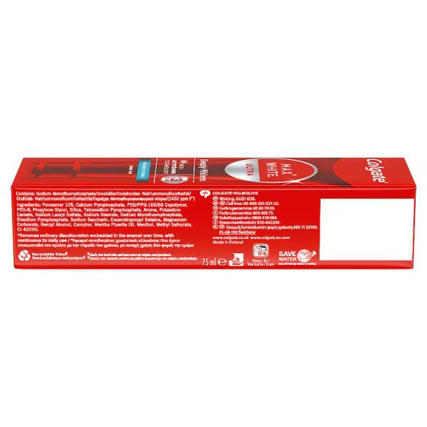 Colgate Max Ultra Fresh Pearls Whitening Toothpaste 75ml - British product