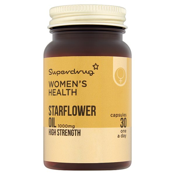 Superdrug Starflower Oil 1000mg High Strength 30 Capsules GOODS Superdrug   