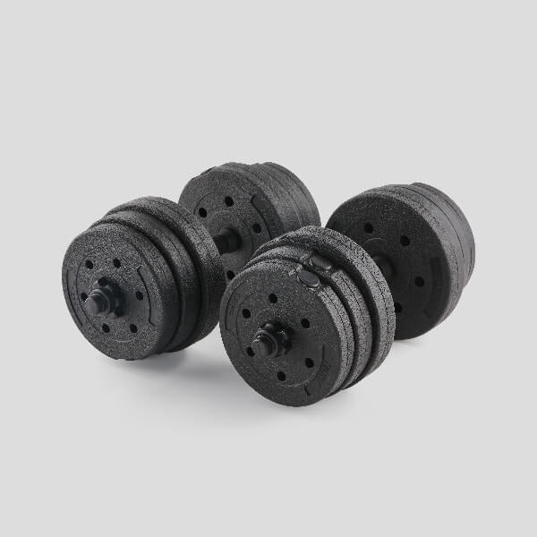 Phoenix Fitness 20kg weight set with steel plates - British product