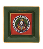 Dolce&Gabbana Casa decorative square plates Carretto design 10cm - British product