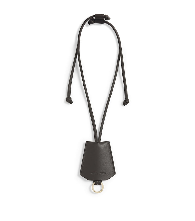 Lambskin Keyring with Extra-Long Strap and Drawstring Fastening